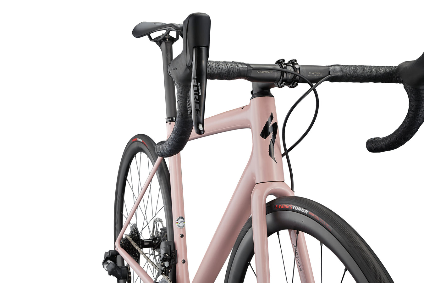 Gloss Blush/Satin Tarmac Black